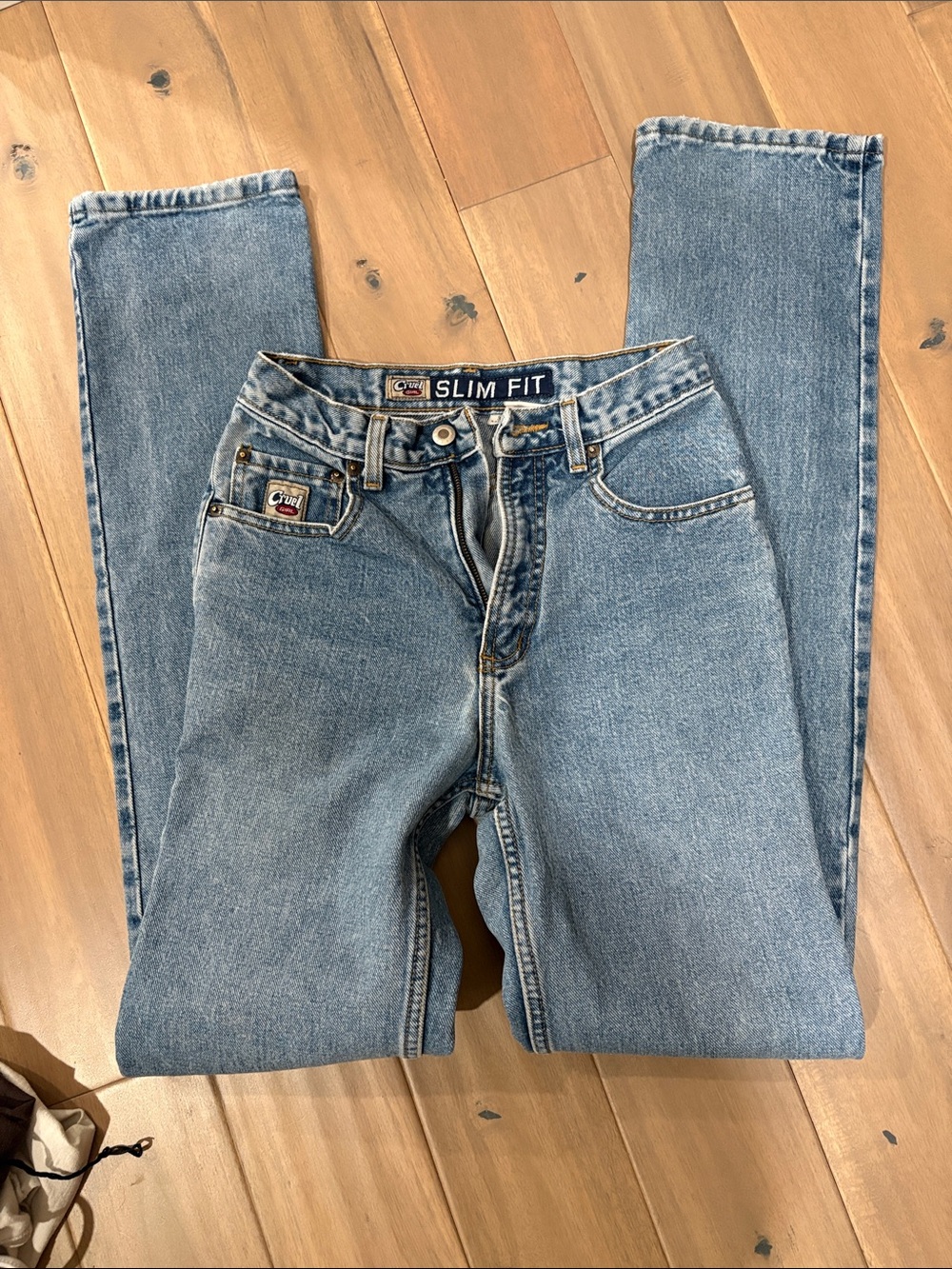 Cruel Girl Slim Fit Five-pocket Vintage 90s Jean